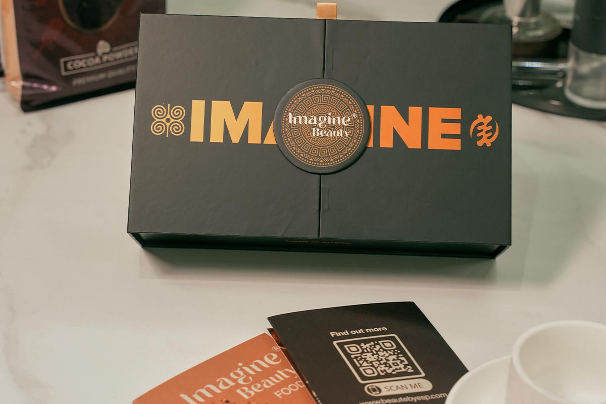 Imagine Beauty Foods chocolate bars and gift box from Beauté by ESP