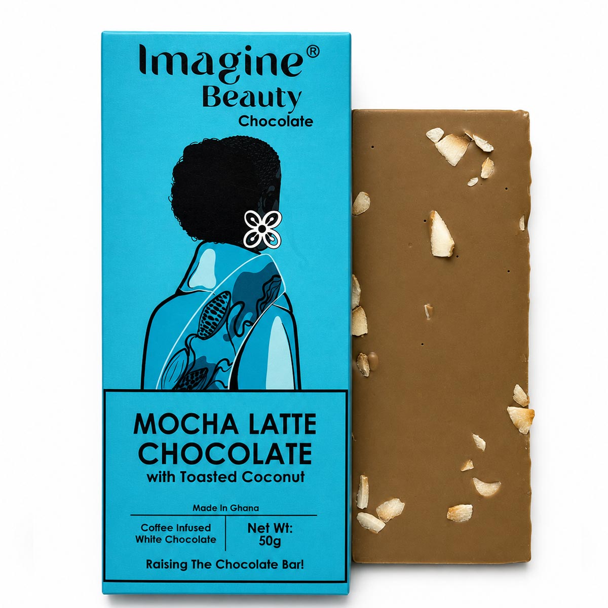 Mocha Latte Chocolate with Toasted Coconut